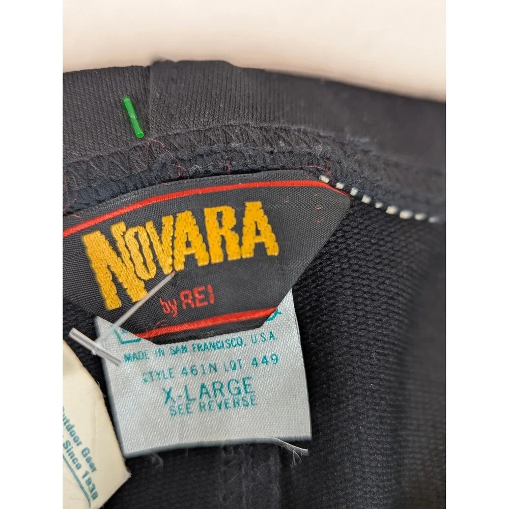 Novara by REI Mens X Large Black Cycle Blast Vermont Gear Pants Stirrups Zippers